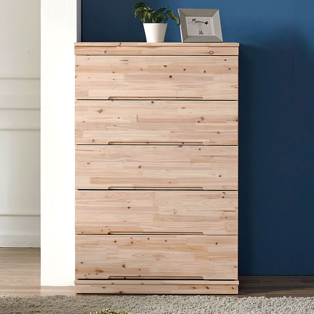 사사가구 피톤즈 삼나무 원목 5단서랍장 