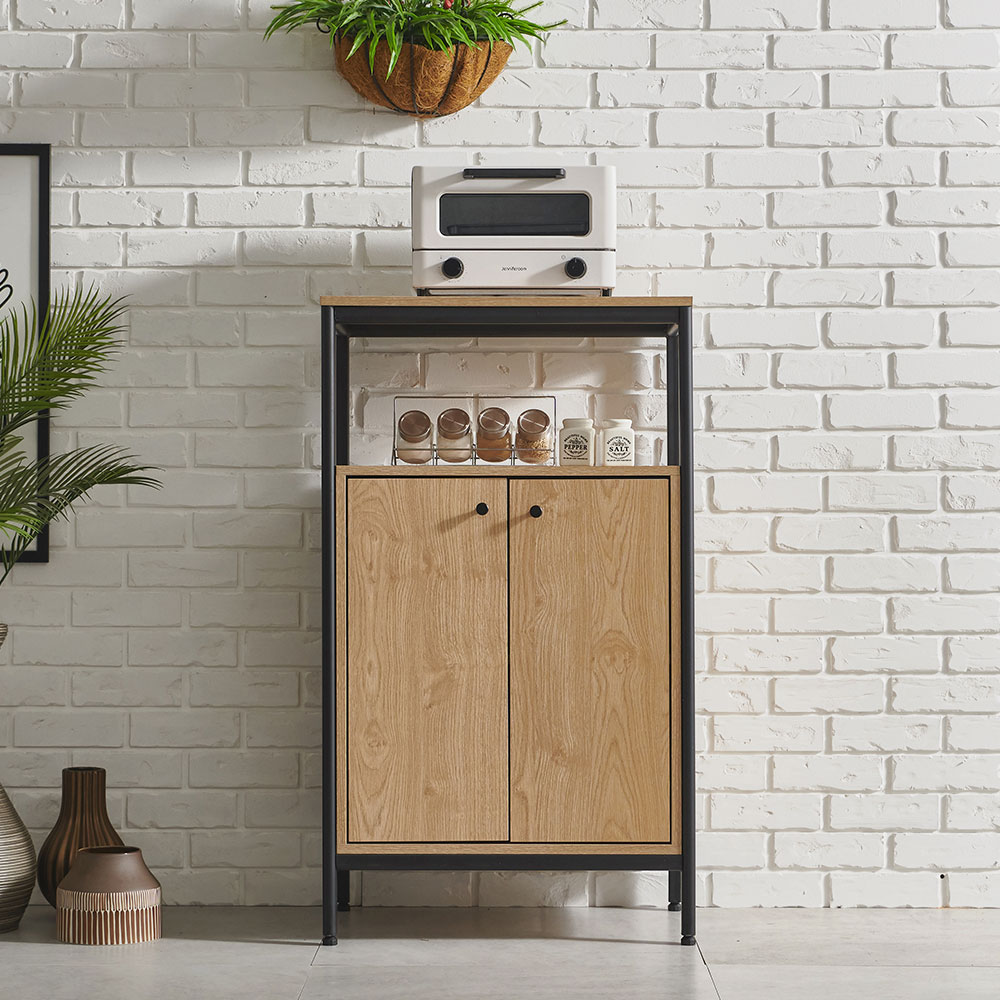 사사가구 루시드 도어수납형 에어프라이어 스틸 수납장