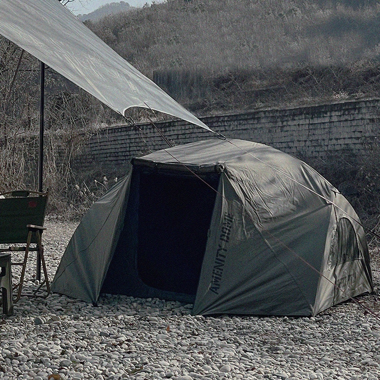 KEEP 캠핑 어메니티 돔 쉘터 면 미니멀 미니 경량 차박 이너 동계 겨울 2인용 텐트
