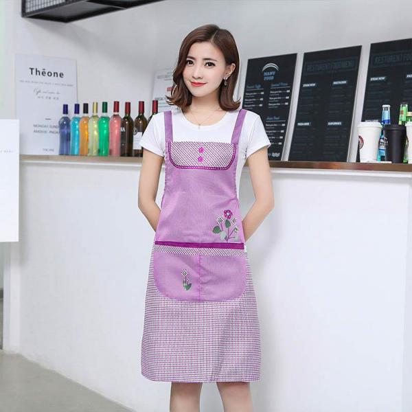 살림엔 앞치마 주방 카페 공방 식당 다용도 원피스 앞치마 작업용 미용실