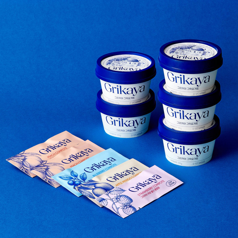 CJ제일제당 그리카야 그릭요거트 시그니처 100g 5입+저당 콩포트 5입 세트 x1개