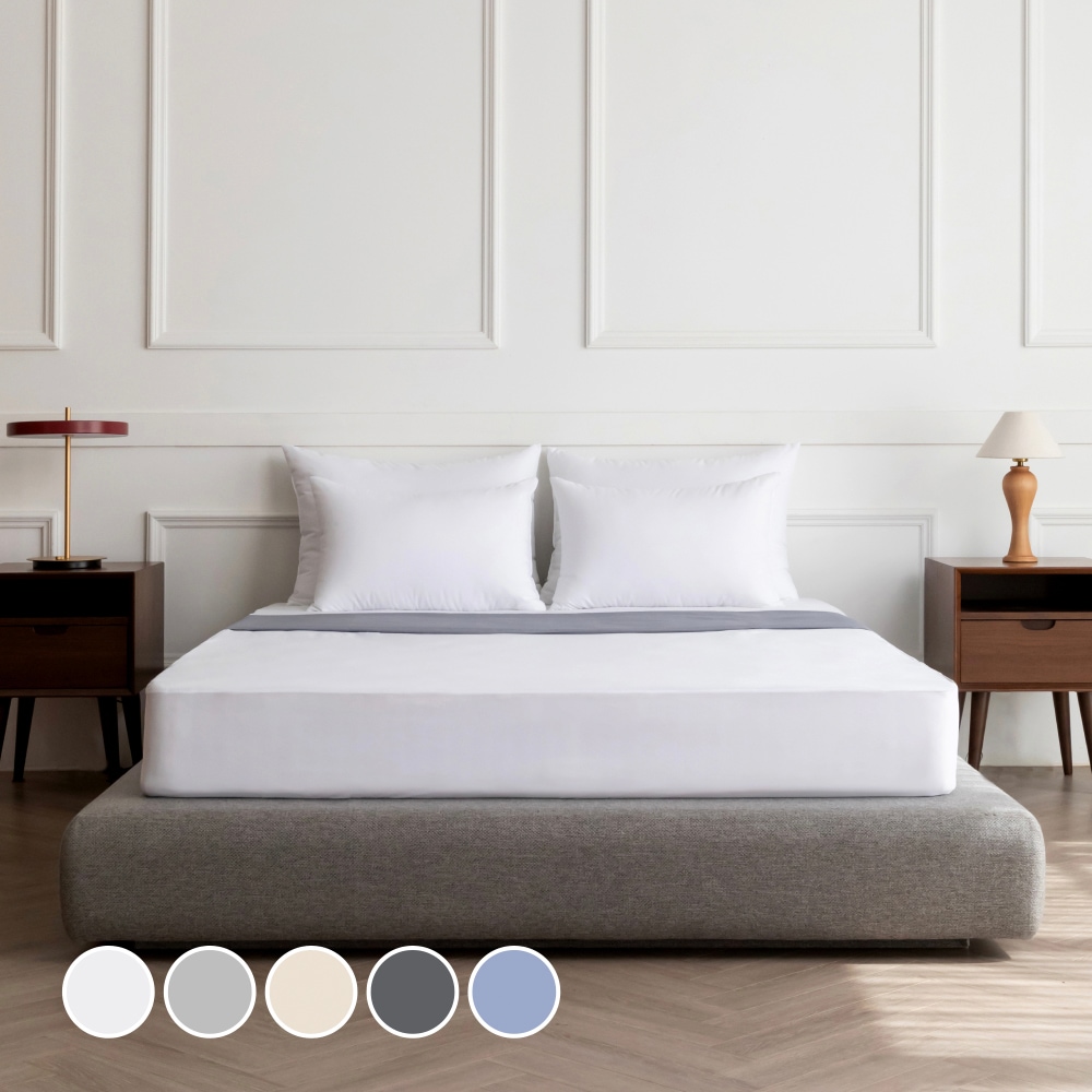 프랑떼 프리미엄 유아KC 항균 진드기차단 방수 매트리스커버 5컬러 - 화이트_K(킹) 