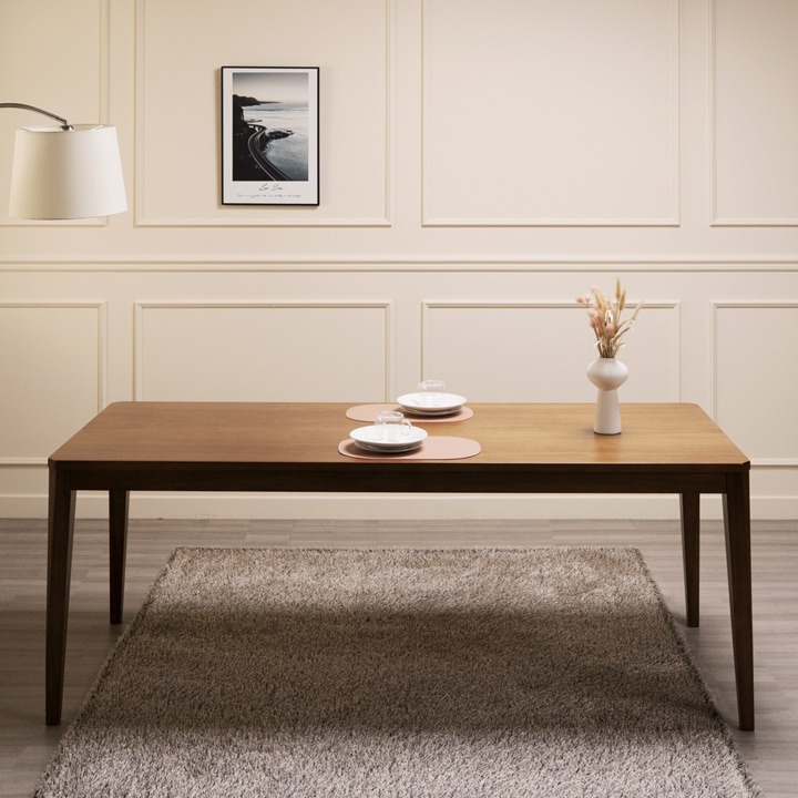 에보니아 테일러 원목 4인용 식탁 테이블 