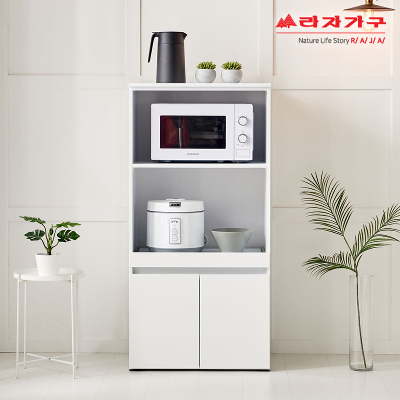 라자가구 위드 데코 600 인출 밥솥장 전자렌지 수납장 ga045 
