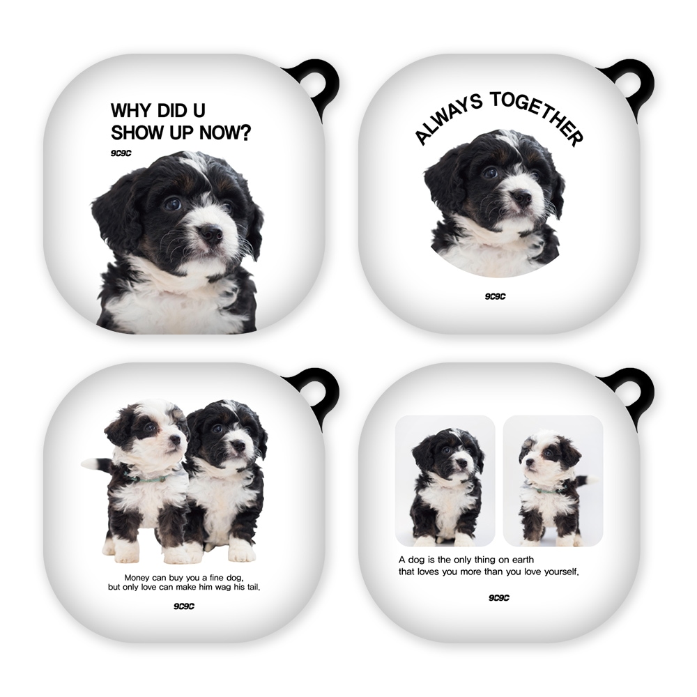 [신상품]코쿼드 9C9C 바둑이 갤럭시 버즈2/프로/라이브 하드케이스