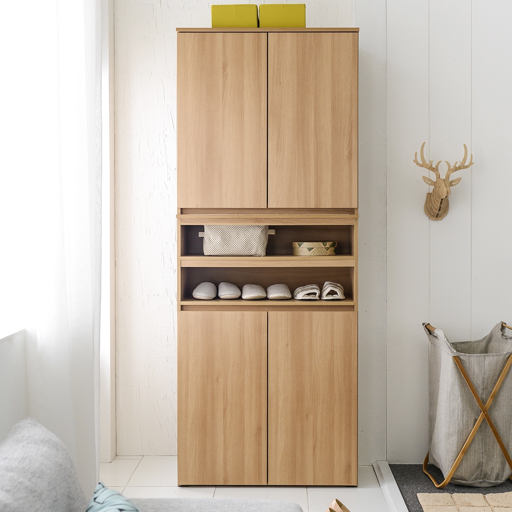 케어퍼니처 모크 대형 2단 신발장 600 높은 오픈 수납장 3colors 