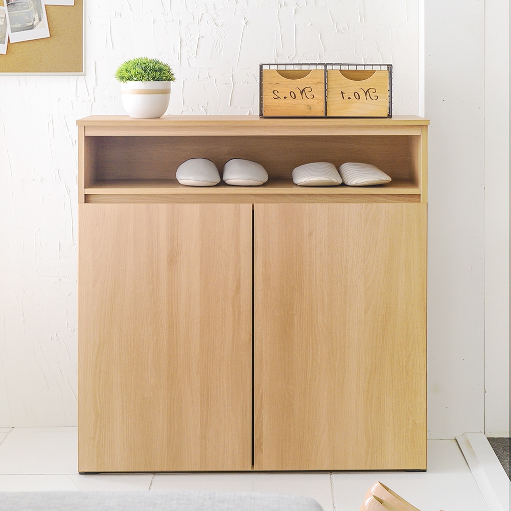 케어퍼니처 모크 소형 1단 낮은 와이드 신발장 800 3colors 