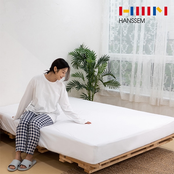 [신상품] 한샘 텐셀 매트리스 향균 방수 커버 슈퍼싱글 퀸