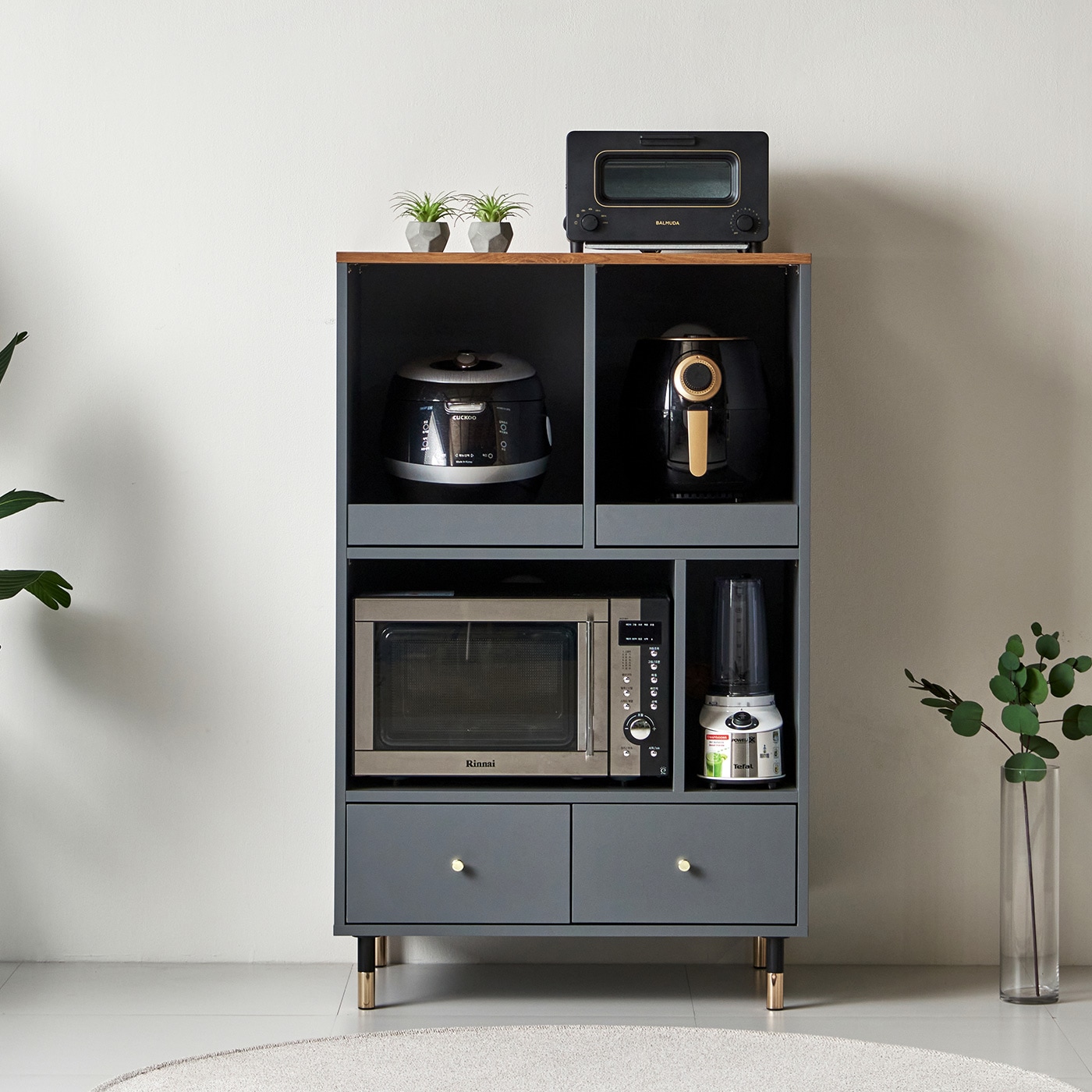 모로가구 보니타 800 광파 오븐 렌지대 전자렌지 수납장 밥솥장 