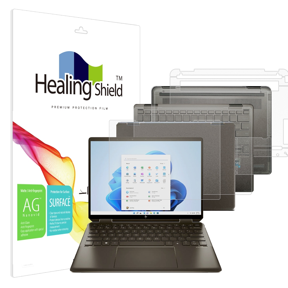 힐링쉴드 스펙터 x360 14-ef0041TU 저반사 액정필름1매 외부3종