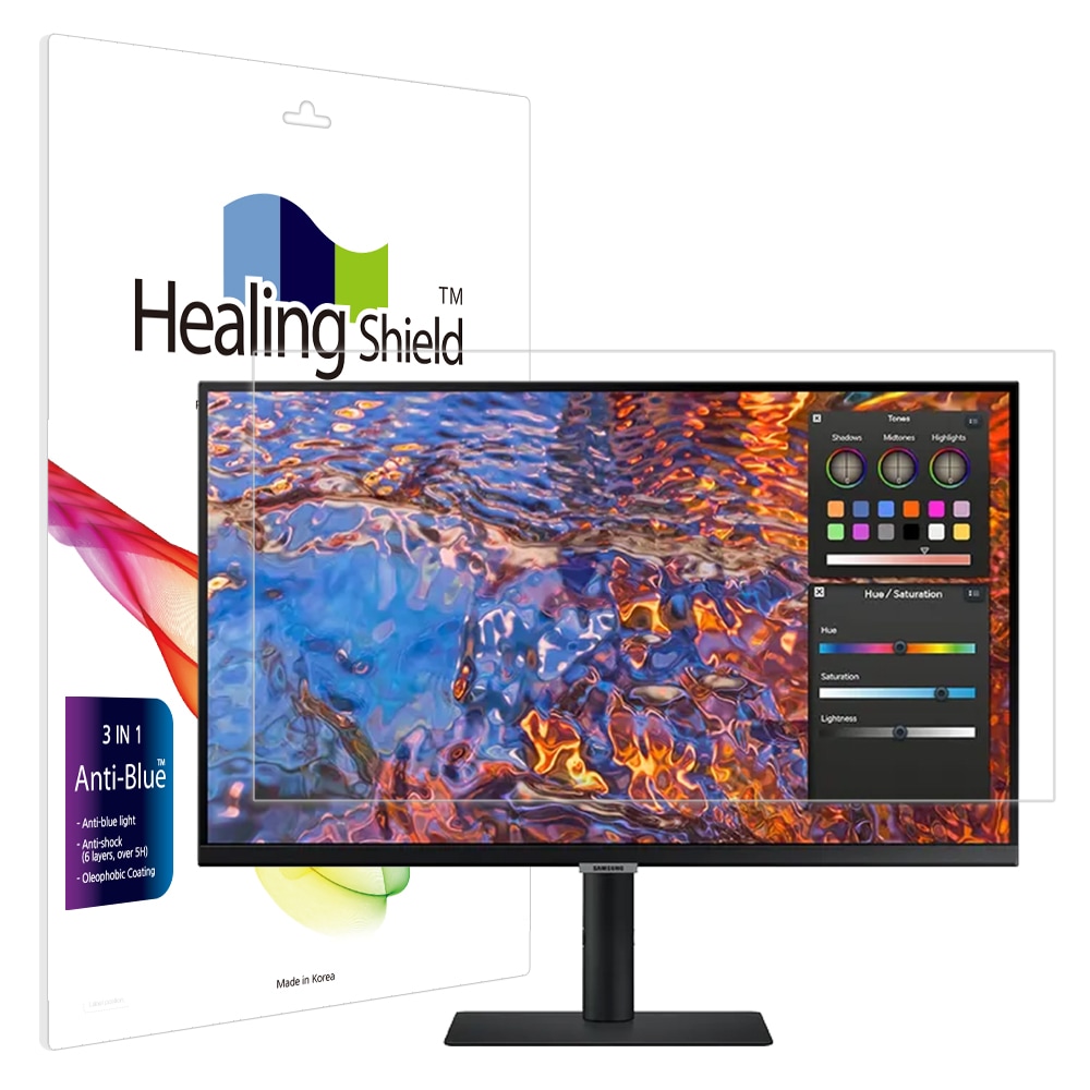 힐링쉴드 삼성 뷰피니티 S8 S27B800 블루라이트차단 액정필름