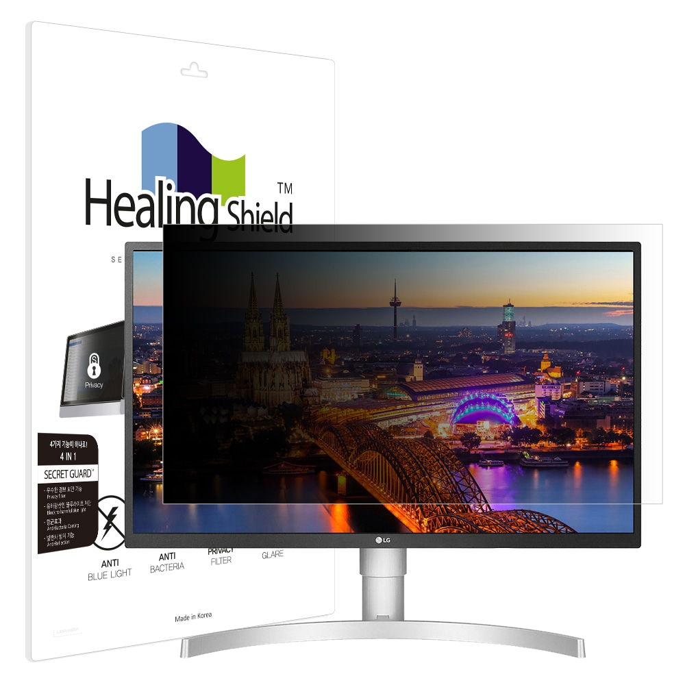 힐링쉴드 LG 울트라HD 27UL550 보안필름 양면 정보보안기