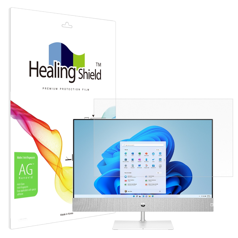 힐링쉴드 HP 파빌리온 27-ca1002kr 저반사 액정보호필름
