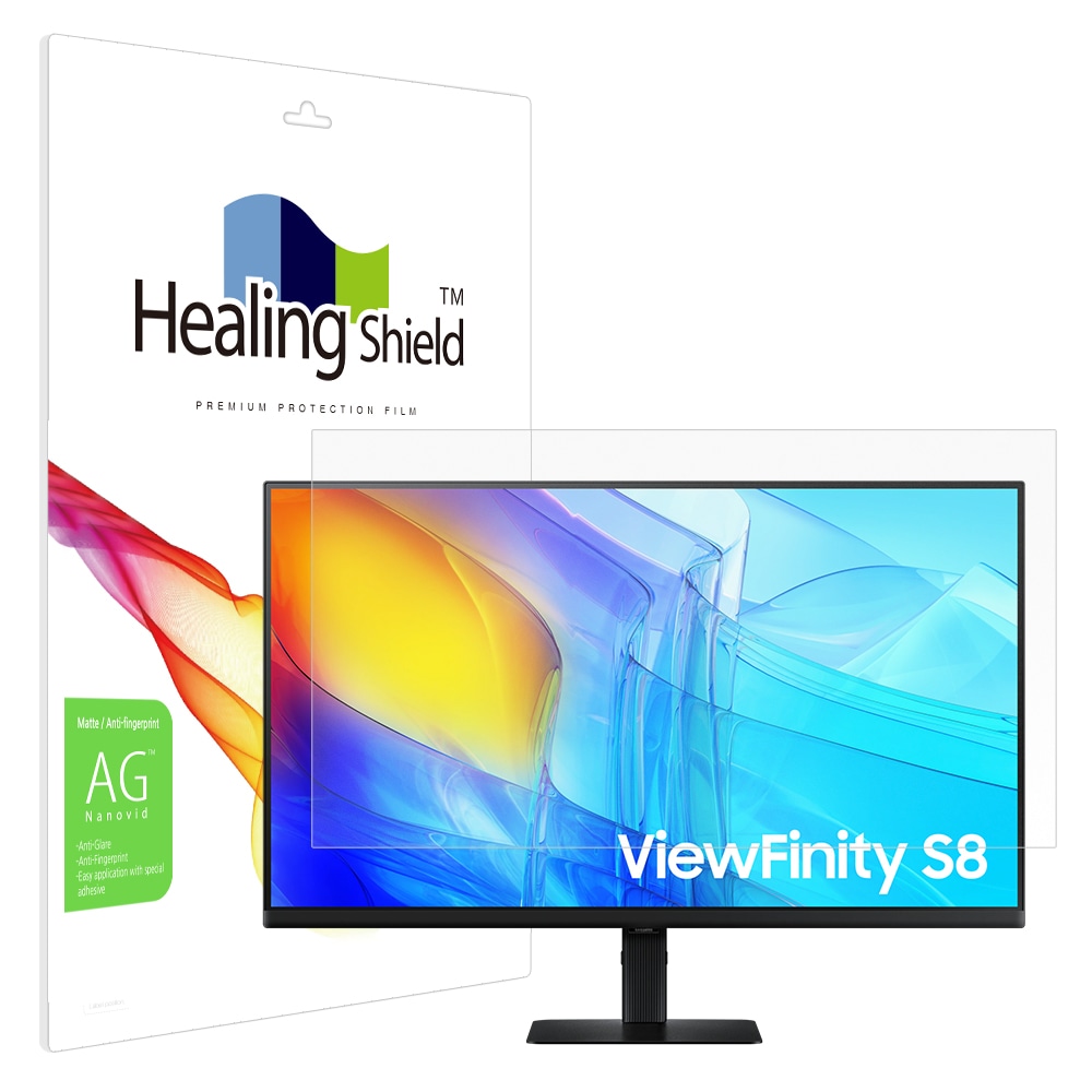 힐링쉴드 고해상도 뷰피니티 S8 S80D LS32D806EA 저반사 필름