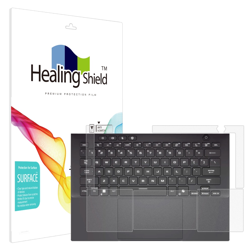 힐링쉴드 에이수스 TUF A14 2025 무광 팜레스트/터치패드 2매