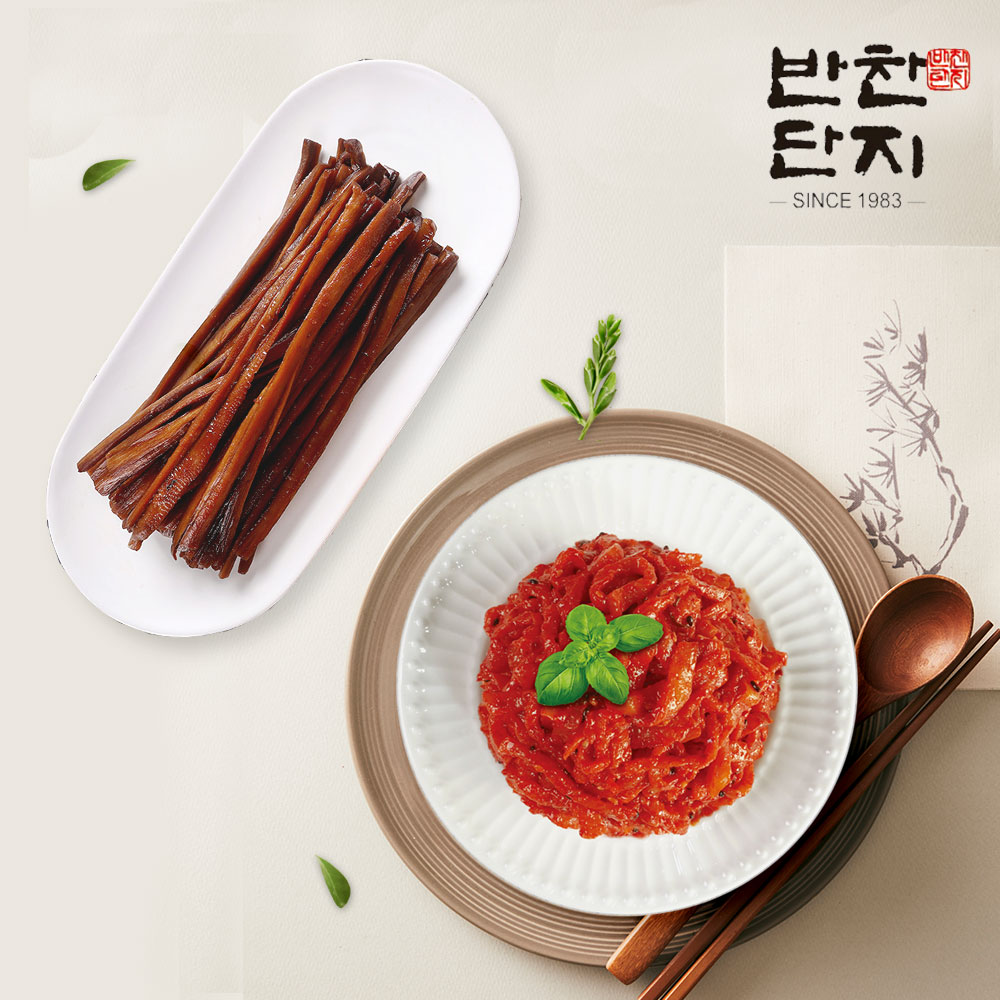 반찬단지 김밥우엉(5mm) 1kg + 마라무짠지무침 1kg