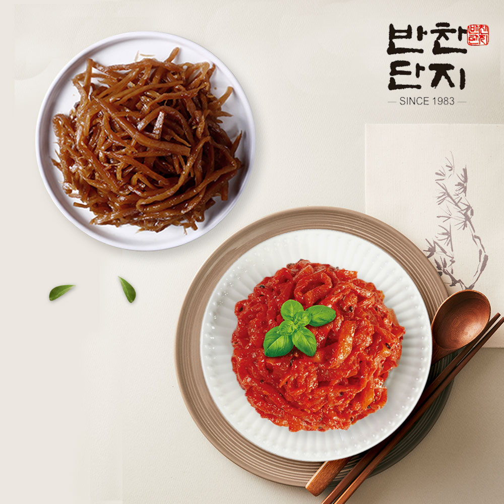 반찬단지 김밥우엉(3mm) 1kg + 마라무짠지무침 1kg