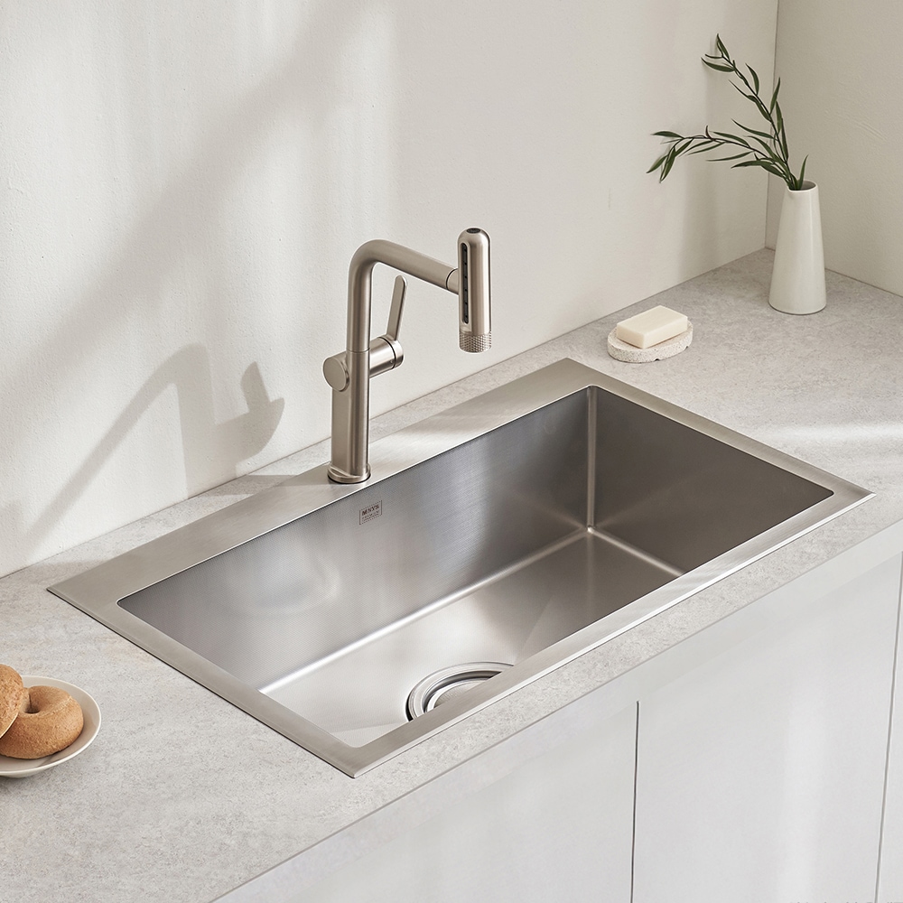 한샘 정품 RESILENT 85 주방 싱크대 언더 사각 싱크볼 교체 설치