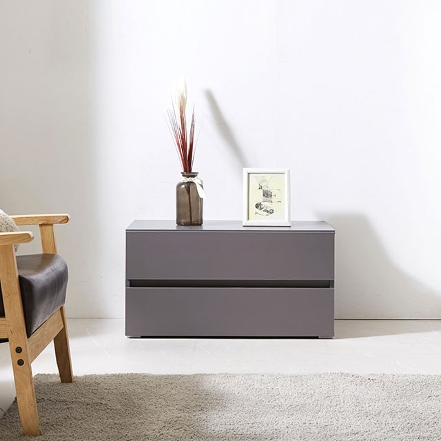 마전동상회 국내제작 2단 서랍장 800 레일 서랍 TV수납장 좌식 화장대 겸용 다용도 서랍