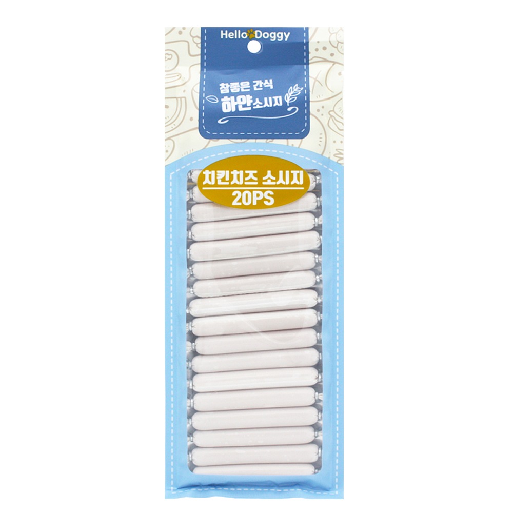 참좋은간식 강아지 소세지 참좋은간식 하얀소세지 치즈치킨 20P