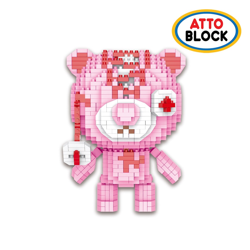 [오늘출발][신상품]아토블럭 나노블럭 아토나노 핑크베어(8839pi)