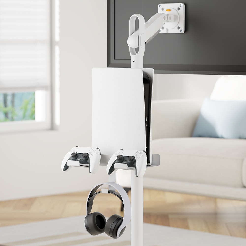 엔산 PSH-01 게임기 정리 슬림 홀더 헤드셋 플스5 PS5 선반 거치대