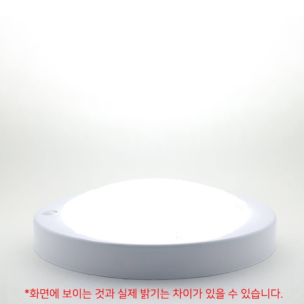 하늘조명 번개표 원형 LED현관 센서등 15W 6500K 베란다 계단등 