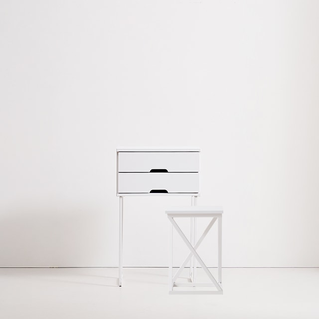 [신상품] 에브리가구 에르렌 500 입식 콘솔 화장대 의자 세트