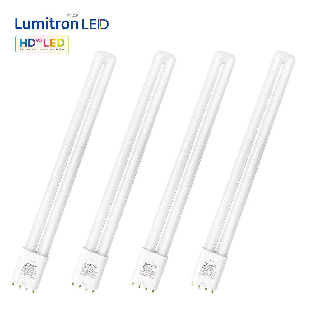 루미트론 플리커프리 HD LED 19W(형광등교체 FPL32W/36W 대체) 4개입