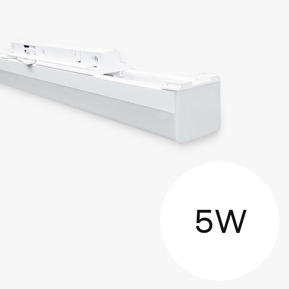 [오늘출발] [신상품] 비츠온 T라인 LED 등기구 300MM 5W 화이트 주광색 주백색 전구색 일자등 전구포함