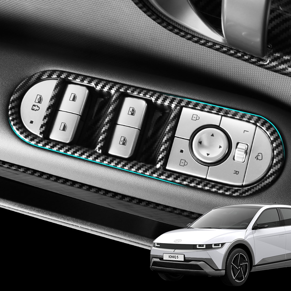 차덕후 아이오닉5 페이스리프트 튜닝 윈도우스위치 카본 커버 용품