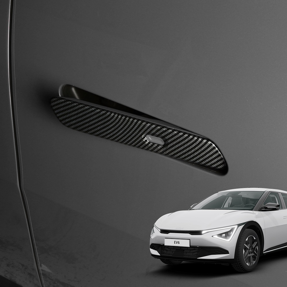 디케이몰 EV6 페이스리프트 튜닝 용품 도어 외캐치 카본 몰딩