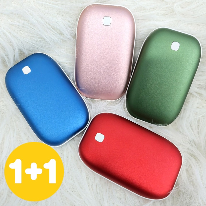 이탑 1+1 손난로 보조배터리 대용량 5200mAh 겨울 핫팩 미니난로 휴대용 예쁜