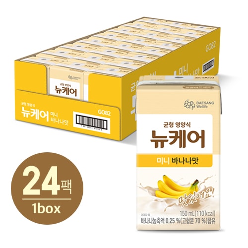 대상웰라이프 뉴케어 미니 바나나맛 150mlx24팩