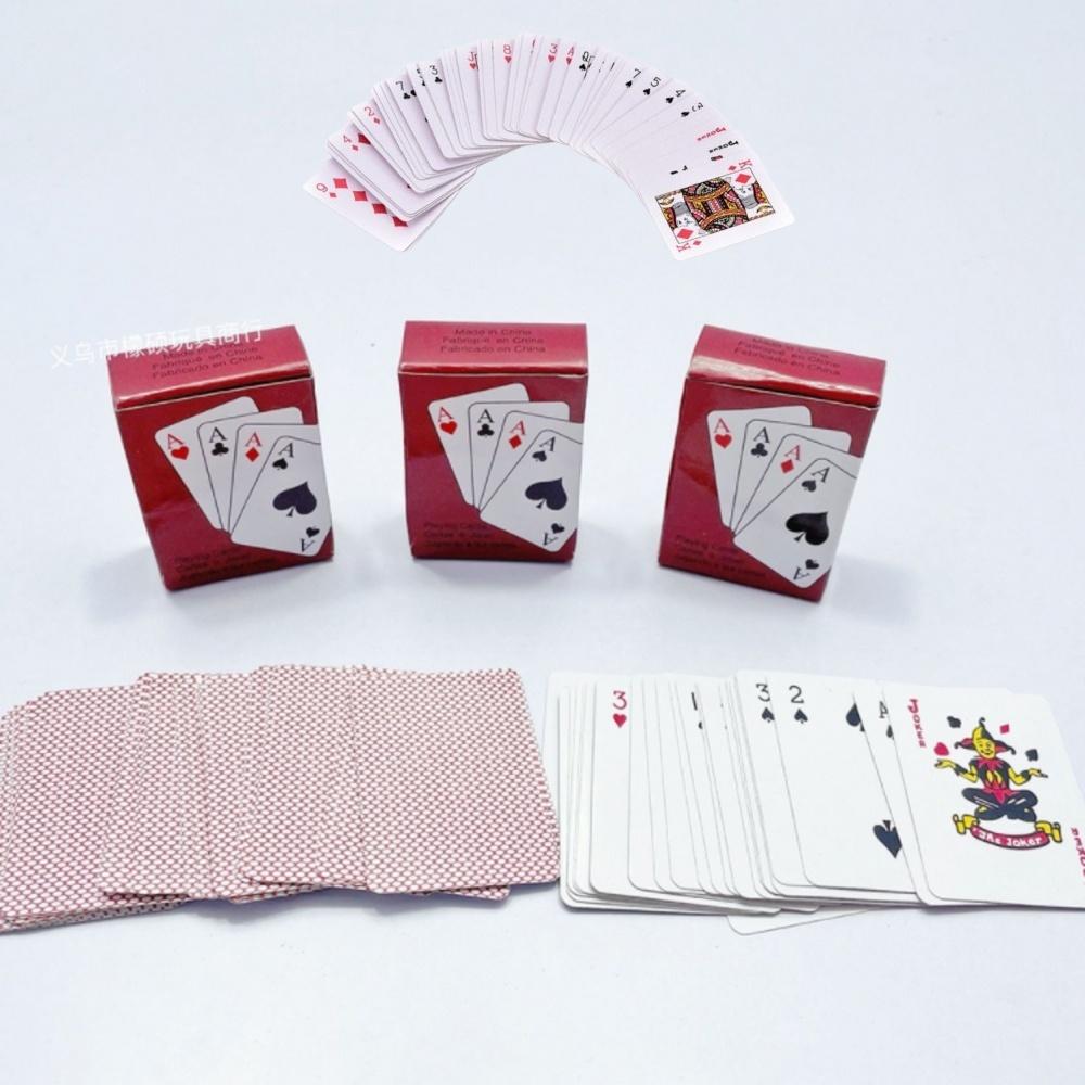 스타큐브몰 캠핑 여행 휴대용 보드게임 작은 사이즈 미니어처 포커 트럼프 카드