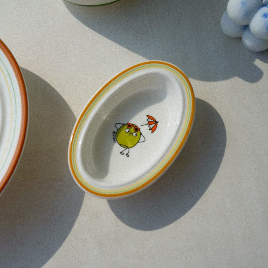 에시카창고 올리브 메이플 미니 종지 그릇 타원 소스볼 귀여운 홈카페 시럽 꿀 치즈 간장 피클