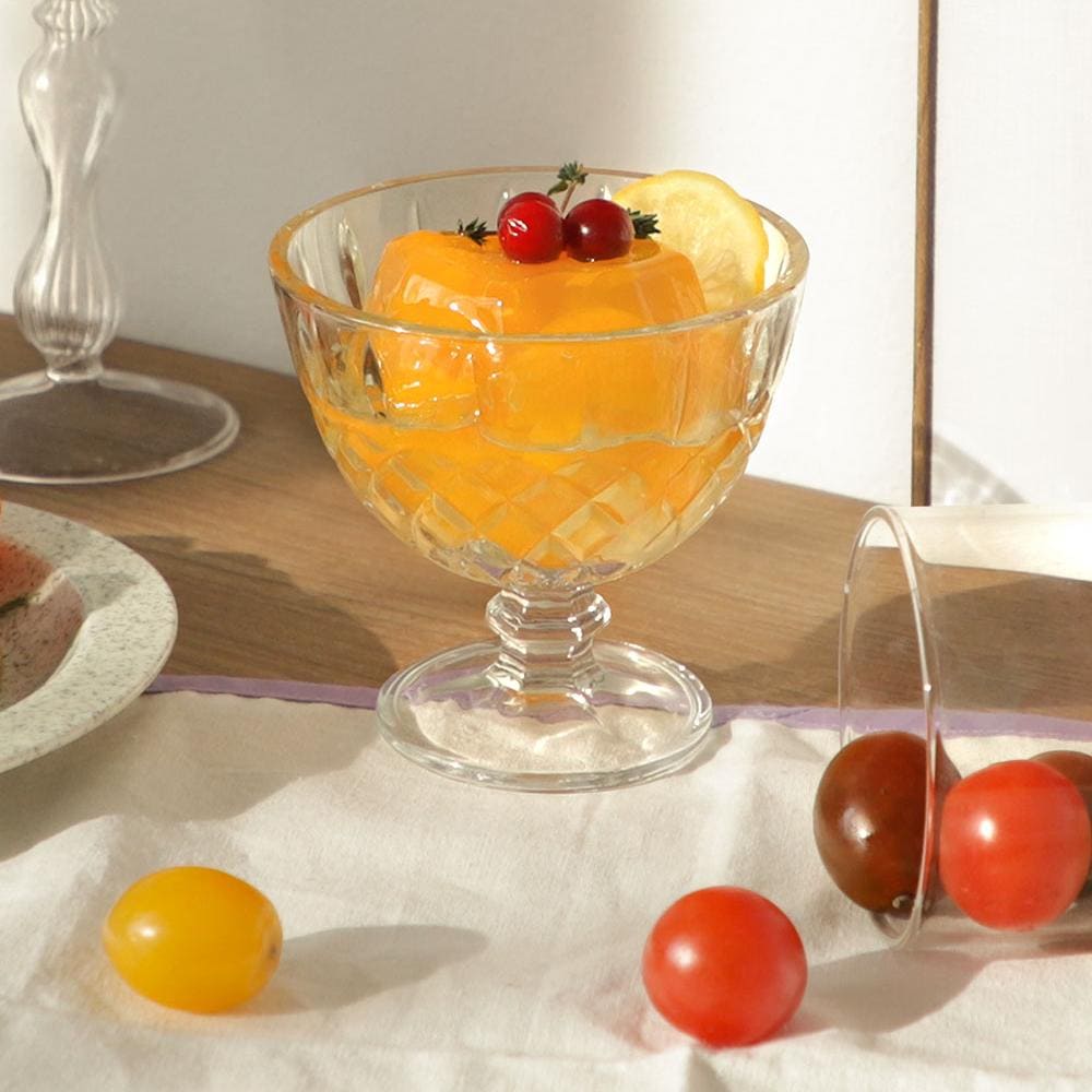 에시카창고 아포가토 고블렛 디저트 볼 300ml 빙수 과일 아이스크림 그릭 요거트 시리얼 홈 카페