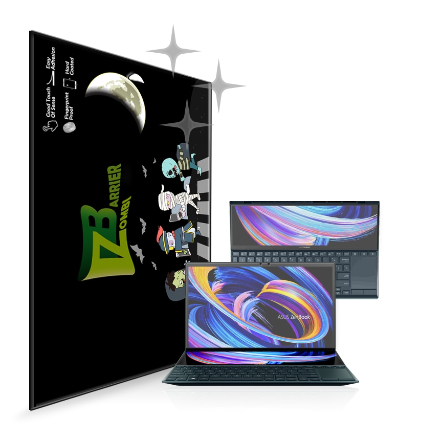 좀비베리어 ASUS 젠북듀오2세대 14UX482E 올레포빅액정+스크린패드