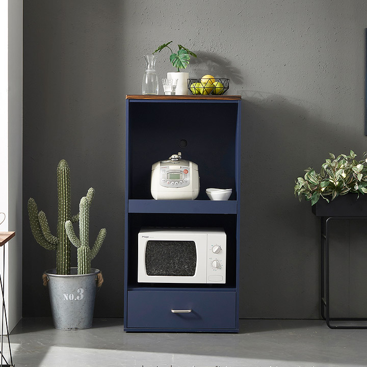 데코레시피 전기밥솥선반 미니렌지대 오픈수납장 600 2colors