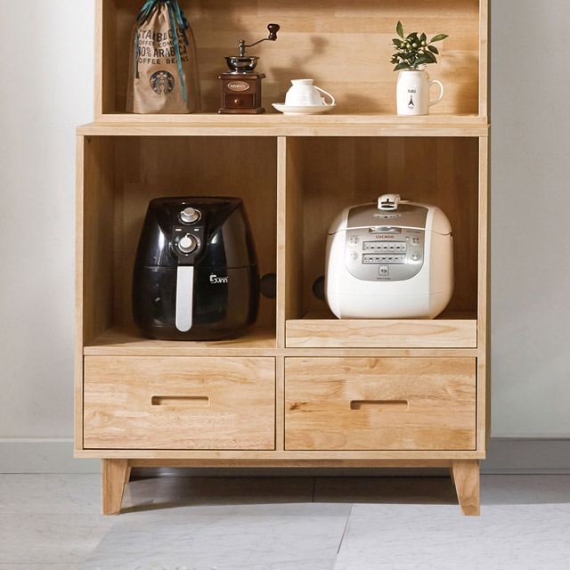 데코레시피 전자렌지수납 미니렌지대 전기밥솥선반