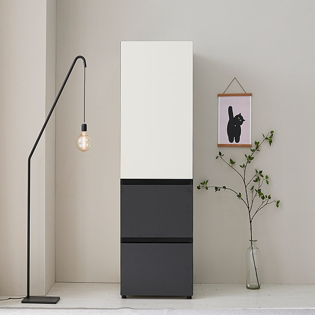 [신상품] 데코레시피 G5323 광폭 투서랍 수납장 500