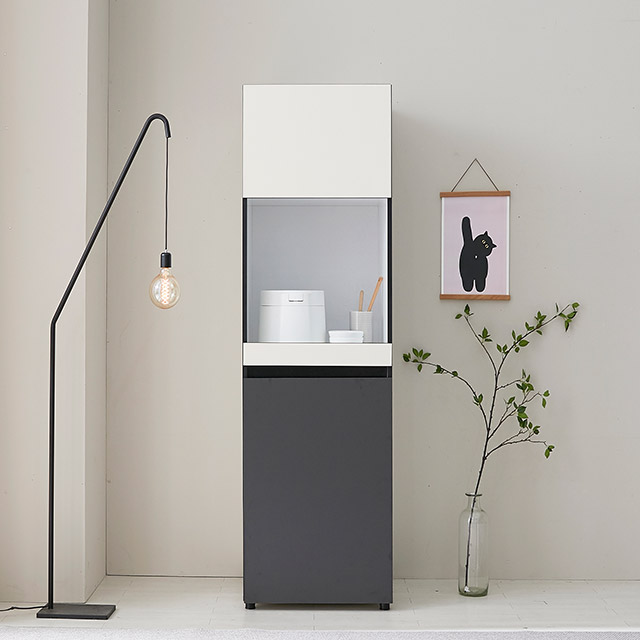 [신상품] 데코레시피 G5324 광폭 밥솥 수납장 500