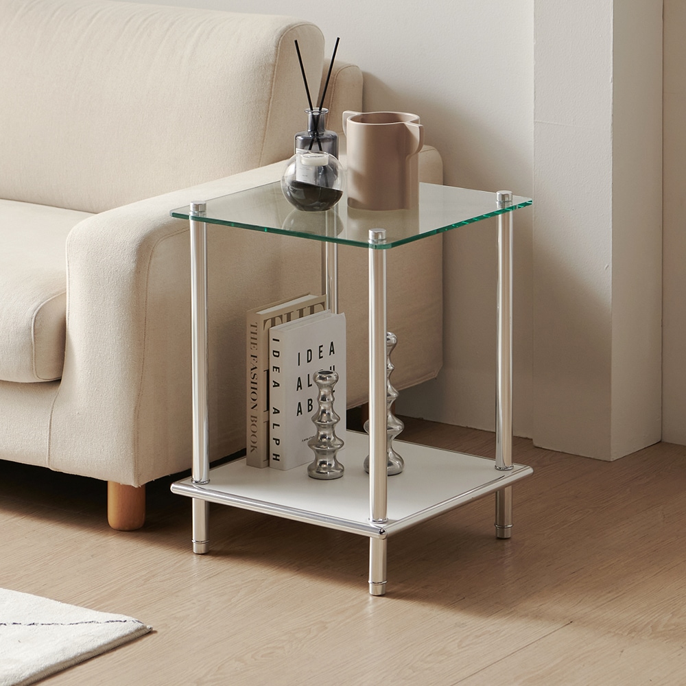 데코레시피  M881 모듈 강화유리 협탁 400