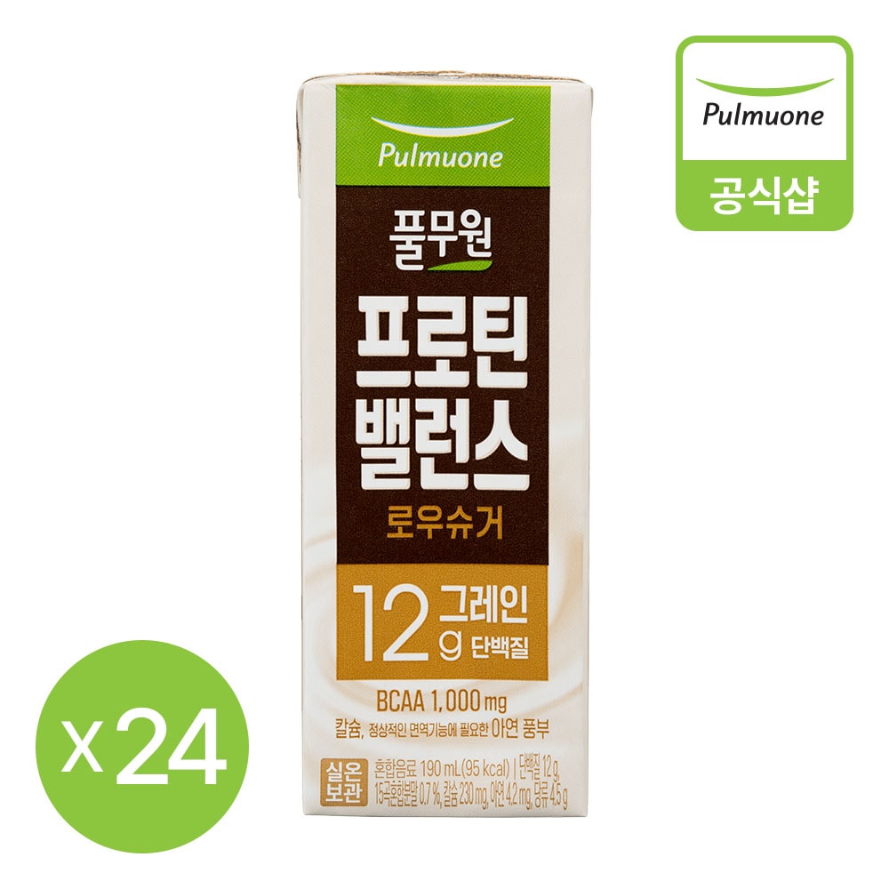 풀무원 프로틴밸런스 로우슈거 그레인 190ml24개