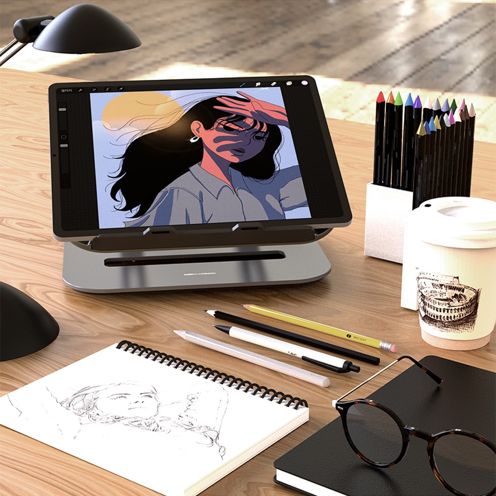 별다섯 노트북 태블릿 아이패드 그림 그리기 책상 탁상용 드로잉 거치대