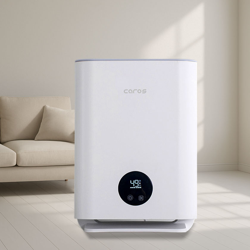 캐로스 UV살균 자연 기화식 가습기 대용량 통세척 사무실 공기청정 세척편한 아이방 무드등