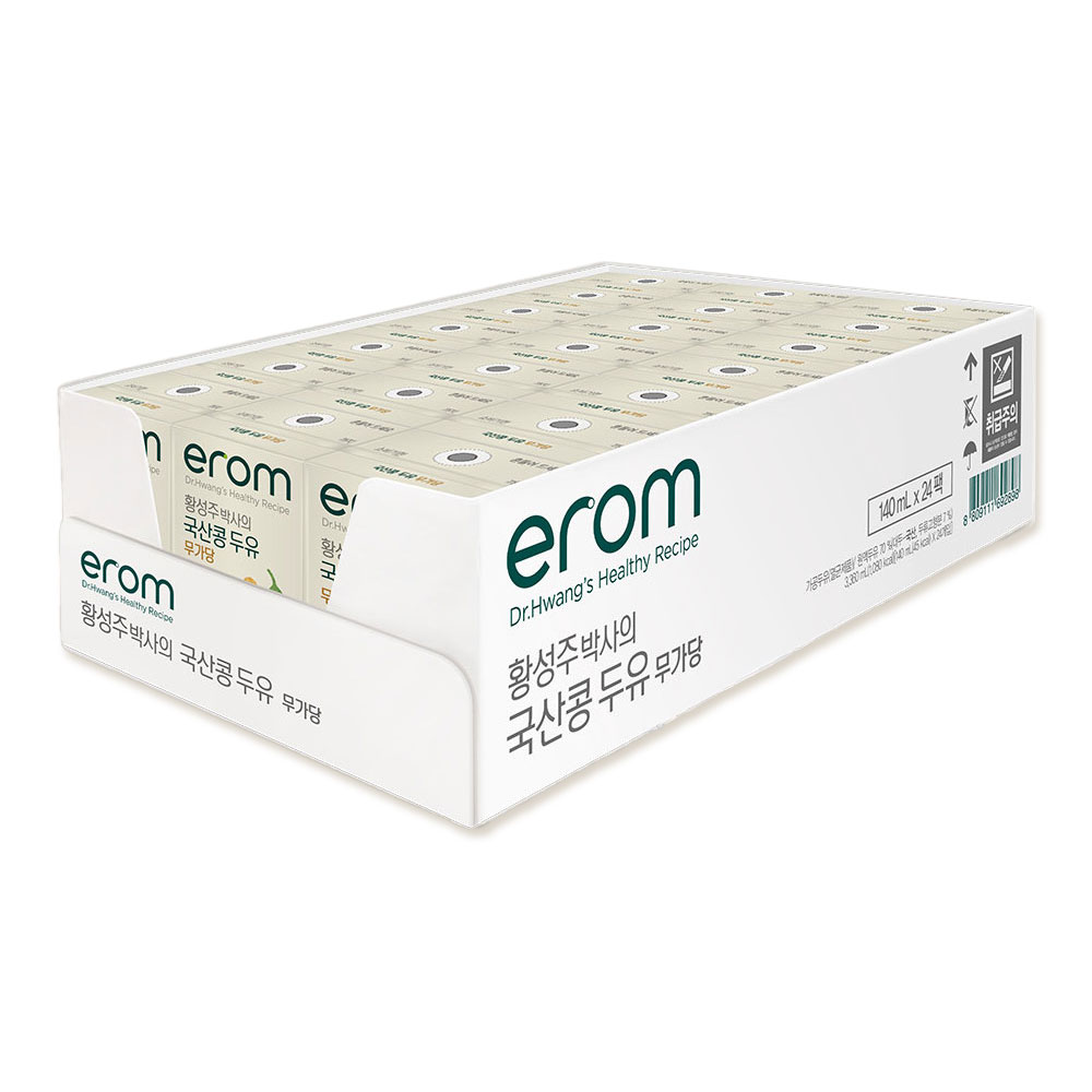 이롬 황성주박사의 국산콩 두유 무가당 140ml 24개