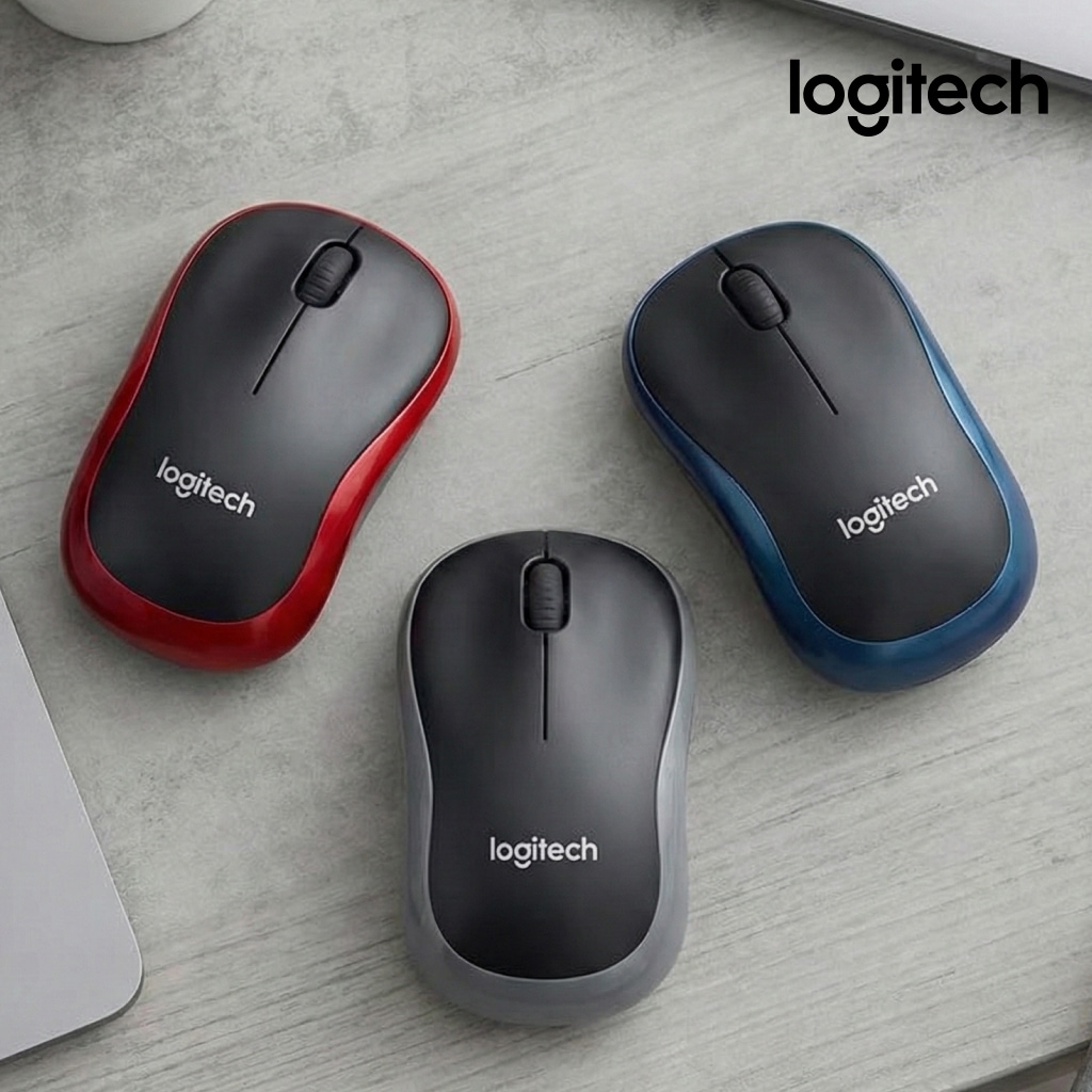 로지텍 로지텍코리아 M185 무선 마우스 좌우대칭형 디자인으로 왼손잡이도 사용가능