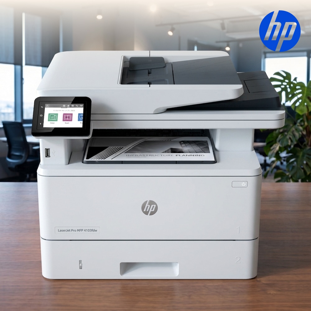 HP HP 4103FDW 흑백레이저복합기 (자동양면인쇄/유무선네트워크/팩스)