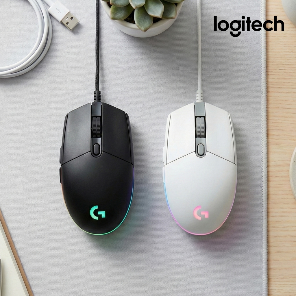 로지텍G 로지텍코리아 G102IC 2세대 LIGHTSYNC 벌크 유선 게이밍 광마우스 PC방